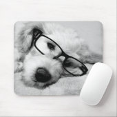 Tapis De Souris Goldendoodle With Glasses (Avec souris)