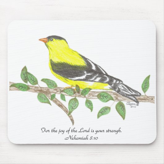 Tapis De Souris Goldfinch Mousepad (Devant)