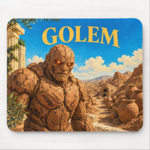 Tapis De Souris Golem, Monstre de Fantasy Gothique