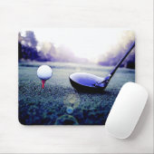 Tapis De Souris Golf Ball & Bat (Avec souris)
