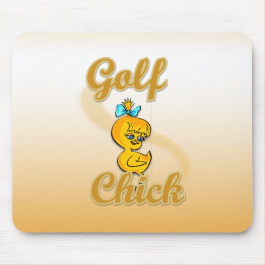 Tapis De Souris Golf Chick (Devant)