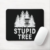 Tapis De Souris Golf de disque drôle d'arbre stupide Frisbee Golf (Avec souris)