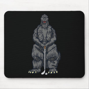 Tapis De Souris Golf Golf Japonais Film Dinosaure Monstre Golfe