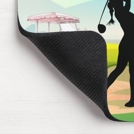 Tapis De Souris Golf Mousepad avec Golfer Swing (Coin)