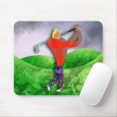 Tapis De Souris Golf Mousepad avec Golfer Swing (Avec souris)