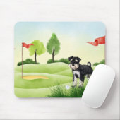 Tapis De Souris Golf Souris avec Schnauzer (Avec souris)