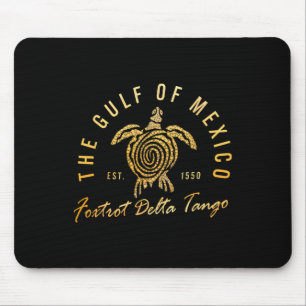 Tapis De Souris Golfe De Funny Mexique Foxtrots Deltas Tangos Tort