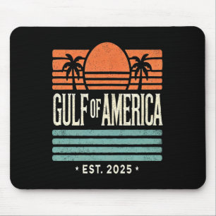 Tapis De Souris Golfe De L'Amérique Sunset & Palm Trees Retro