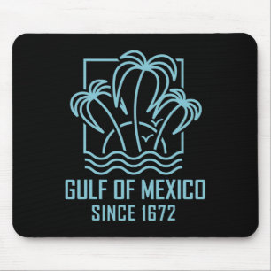 Tapis De Souris Golfe Du Mexique Depuis 1672 Retro Vintage Sunset&