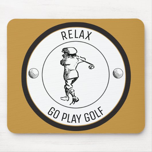 Tapis De Souris Golfeur (Devant)