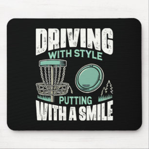 Tapis De Souris Golfeur de disque conduisant avec style Golf de di