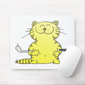 Tapis De Souris Golfeur mignon de Kitty (Avec souris)