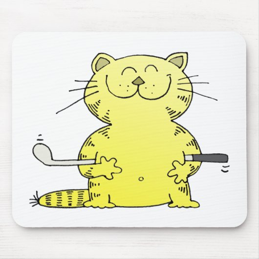 Tapis De Souris Golfeur mignon de Kitty (Devant)