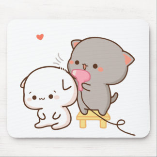 Tapis De Souris Goma fait des poils de pêche Souris Pousses