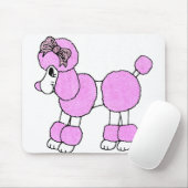 Tapis De Souris Gonflé le caniche rose (Avec souris)