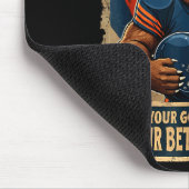 Tapis De Souris Good Better Never Let It Rest Funny Bear  (Coin)