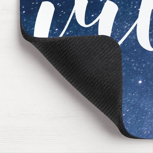 Tapis De Souris Good Vibes Citer seulement Starry Night Galaxy Sta (Coin)