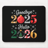 Tapis De Souris Goodbye 2025 Hello 2026 Happy New Year's Eve Chris (Devant)