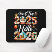Tapis De Souris Goodbye 2025 Hello 2026 Happy New Year's Eve Chris (Avec souris)