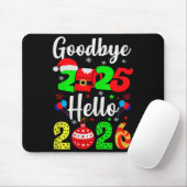 Tapis De Souris Goodbye 2025 Hello 2026 Happy New Year's Eve Chris (Avec souris)