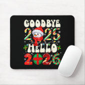 Tapis De Souris Goodbye 2025 Hello 2026 Merry Christmas Happy New (Avec souris)