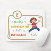 Tapis De Souris Goodbye Maternelle Hello 1e, graduation (Avec souris)