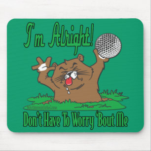 Tapis De Souris Gopher et la balle de golf