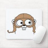 Tapis De Souris Gordon le Gopher Mousepad de Golang (Avec souris)