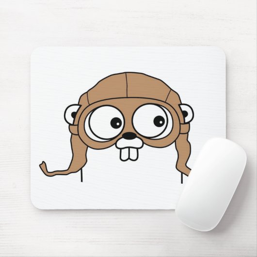 Tapis De Souris Gordon le Gopher Mousepad de Golang (Avec souris)