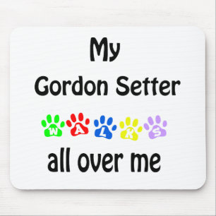 Tapis De Souris Gordon Setter Walks Design