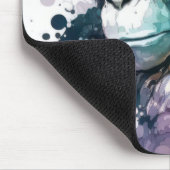 Tapis De Souris Gorilla Ape Portrait Animal Peinture Faune Libre (Coin)