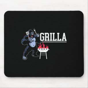 Tapis De Souris Gorilla Bbq Grilla Grill Grillmaster Barbecue