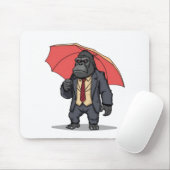 Tapis De Souris Gorilla en costume (Avec souris)