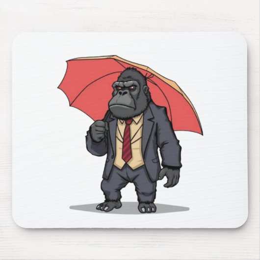 Tapis De Souris Gorilla en costume (Devant)