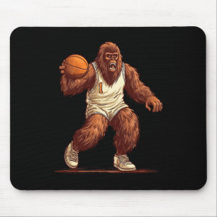 Tapis De Souris Gorilla Jouer Basketball Fun Gorilla Basketball