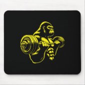 Tapis De Souris Gorilla Monkey Gym Weight Lifting Bodybuilding Wor (Devant)