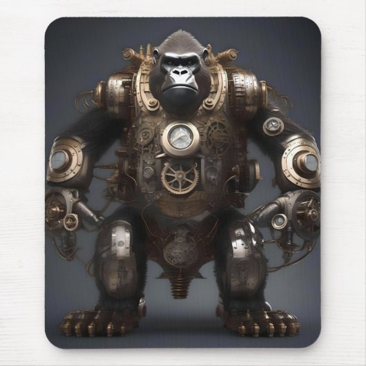 Tapis De Souris Gorilla Steampunk, (Devant)