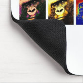 Tapis De Souris Gorillas Pop Art (Coin)