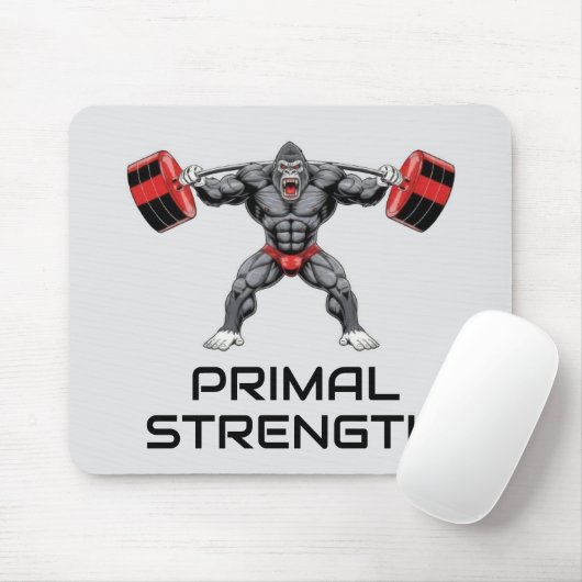 Tapis De Souris Gorille de musculation (Avec souris)