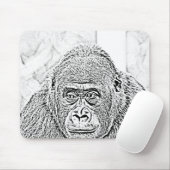 Tapis De Souris gorille ultra sketch (Avec souris)
