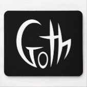 Tapis De Souris Goth (Lettres Pointées) (Devant)