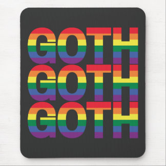 Tapis De Souris Goth LGBTQ+ Arc-en-ciel