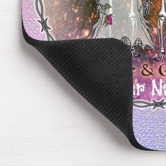 Tapis De Souris Goth Skeleton Mariage Souris (Coin)