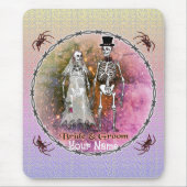 Tapis De Souris Goth Skeleton Mariage Souris (Devant)