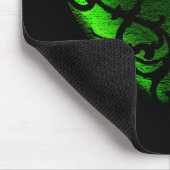 Tapis De Souris Goth St. Patrick's Day Coeur vert (Coin)