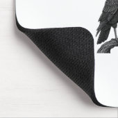 Tapis De Souris Gothic Crow F-Caw-F Bird Funny Halloween Raven (Coin)