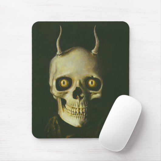 Tapis De Souris Gothic Devil Skull Mousepad (Avec souris)