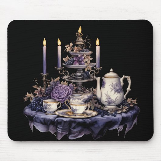TAPIS DE SOURIS GOTHIC ORNATE VICTORIAN HIGH THÉ SERVICE (Devant)