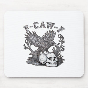 Tapis De Souris Gothique Drôle F-Caw-F Humour Corbeau Essentiel Ré