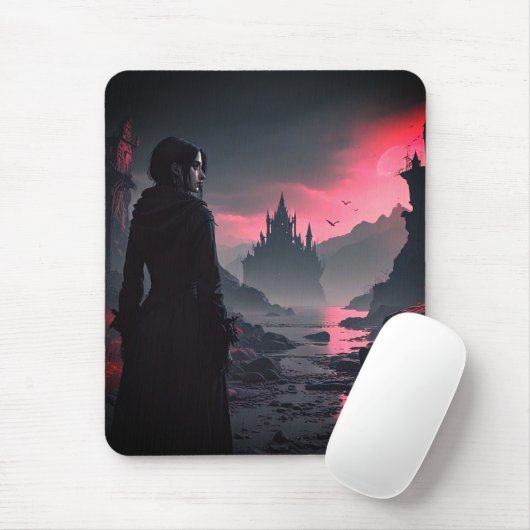Tapis De Souris Gothique- Mousepad (Avec souris)
